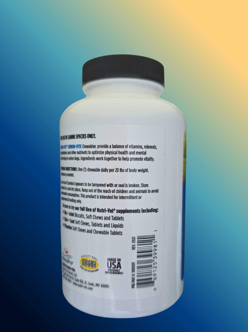 Vitamin and Mineral Support For Dogs 120 Chewables