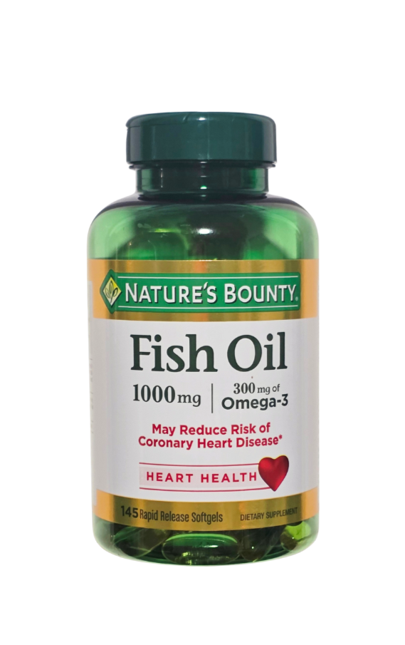 Fish Oil 1000mg Omega -3 145 Softgels