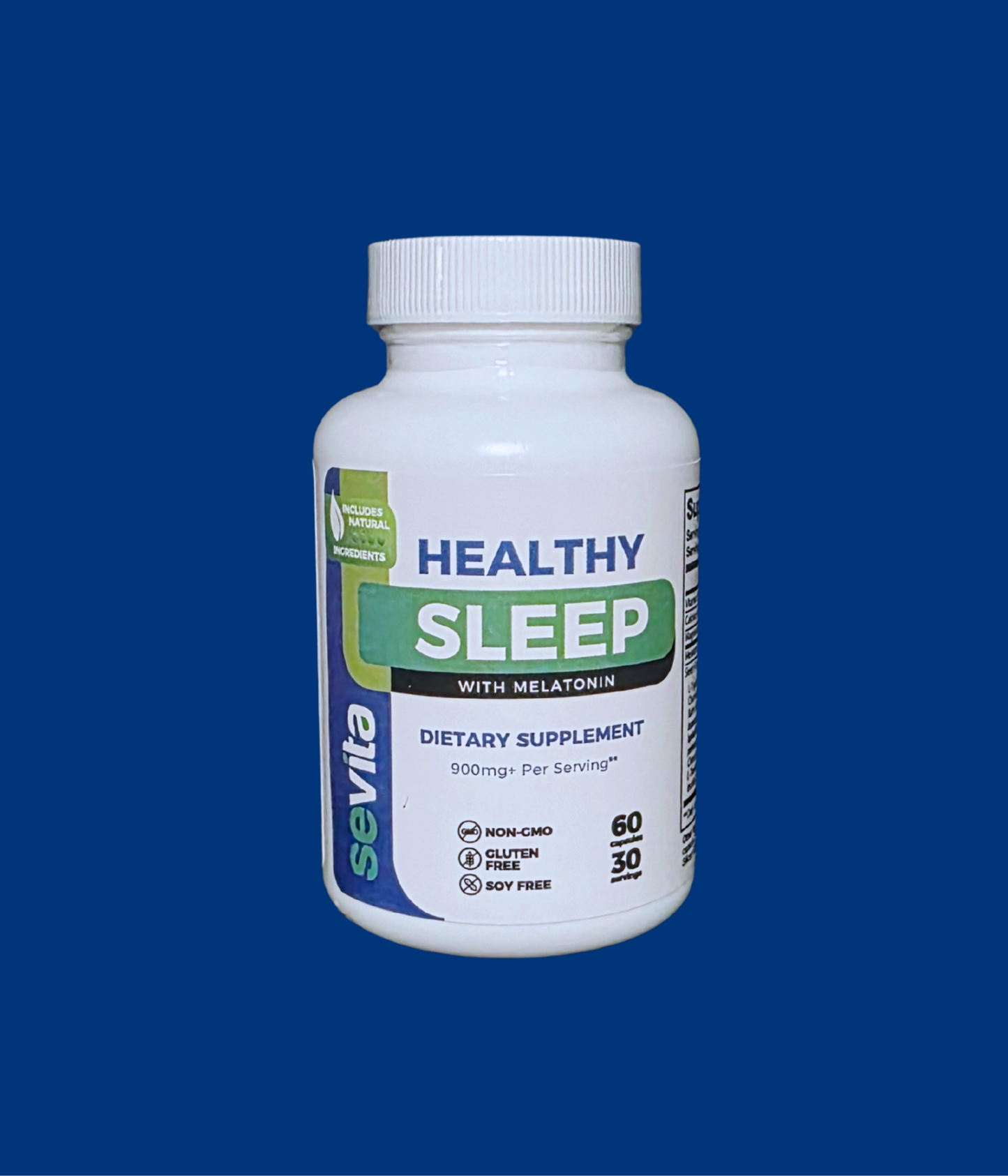 Sevita Healthy Sleep with Melatonin 60 Capsules.