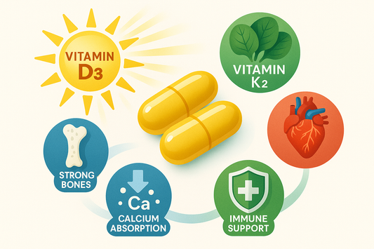 Sunshine Vitamins and Bone Health: The Synergy of Vitamin D3 and K2