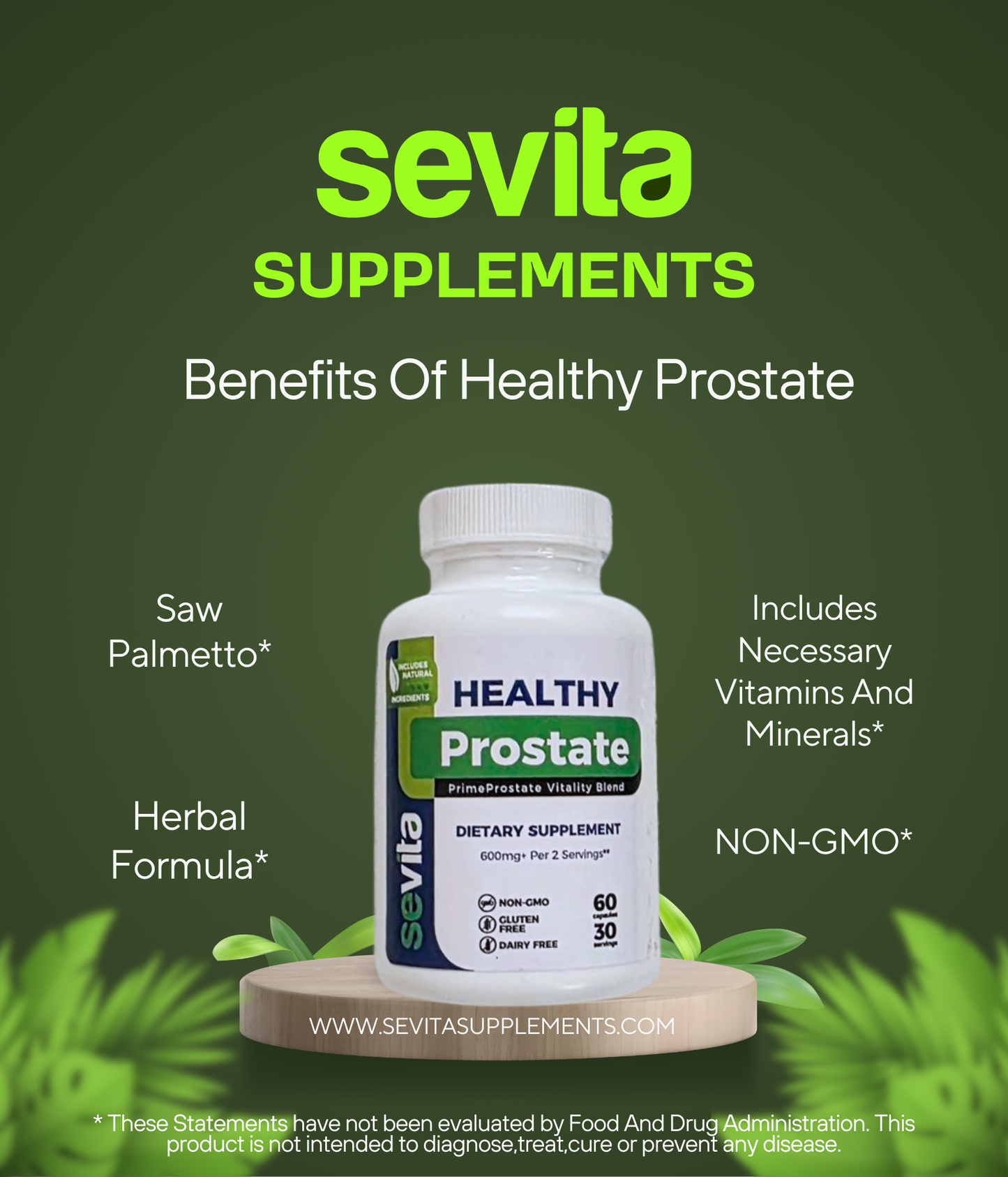 Sevita Healthy Prostate 60 Capsule