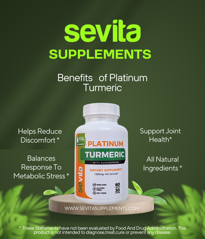 Sevita Platinum Turmeric with Glucosamine 60 Capsule