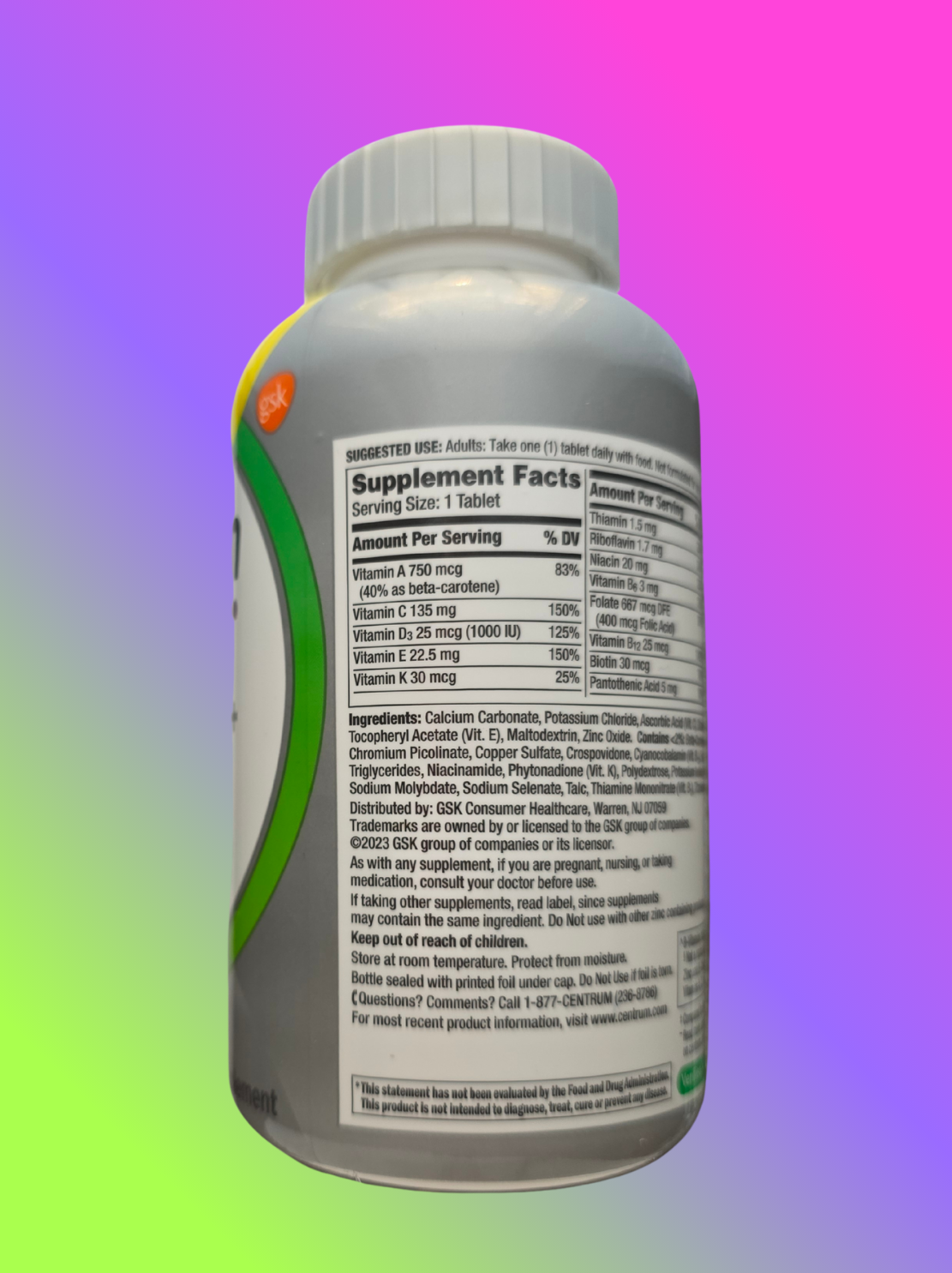 Adults 50+ Multivitamins 325 Tablets