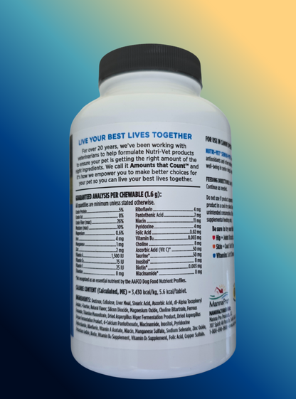 Vitamin and Mineral Support For Dogs 120 Chewables
