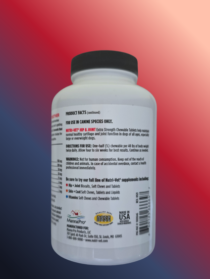 Hip And Joint Extra Strength For Dogs  120 Chewables