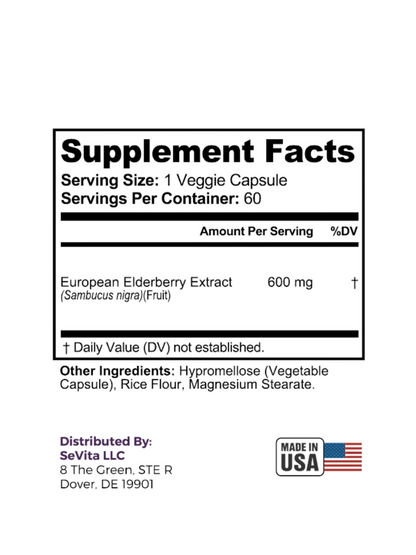 Elderberry extra strength formula 60 Capsule