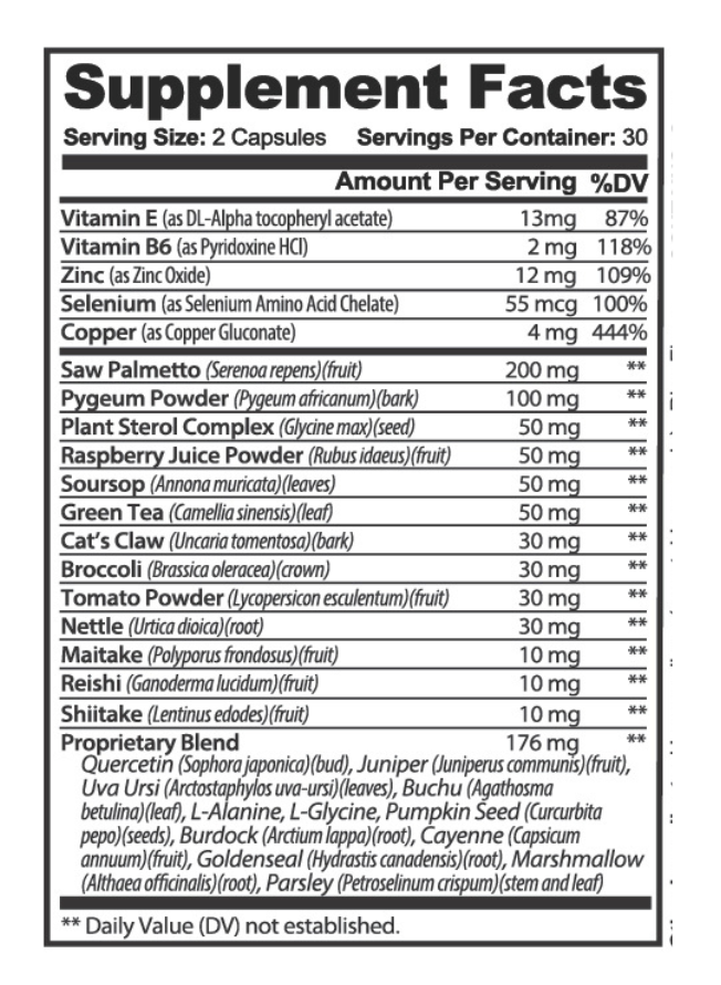 Sevita Healthy Prostate 60 Capsule
