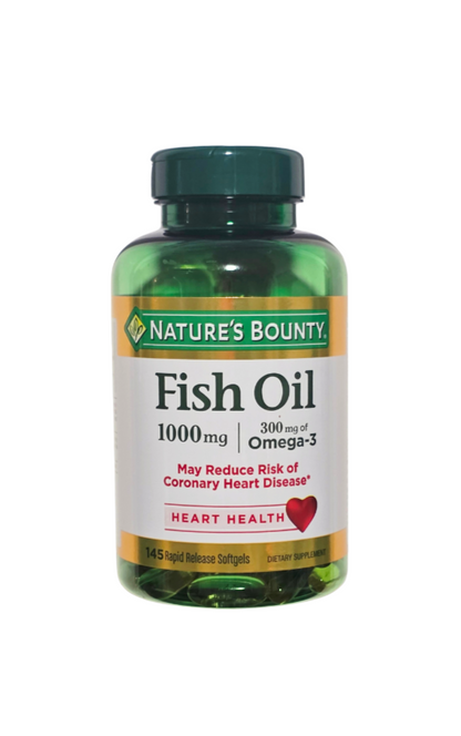 Fish Oil 1000mg  Omega -3  145 Softgels