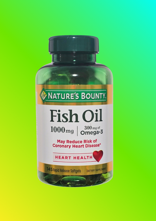 Fish Oil 1000mg  Omega -3  145 Softgels