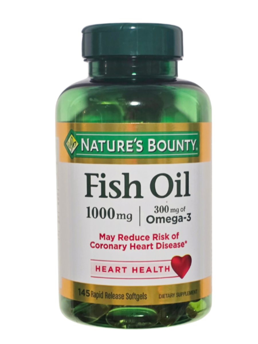 Fish Oil 1000mg  Omega -3  145 Softgels