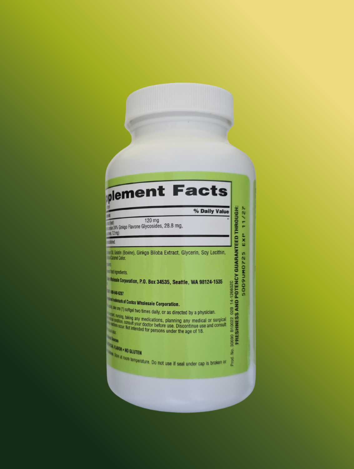 Ginkgo Biloba 340 Softgels
