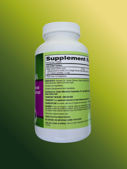 Ginkgo Biloba 340 Softgels