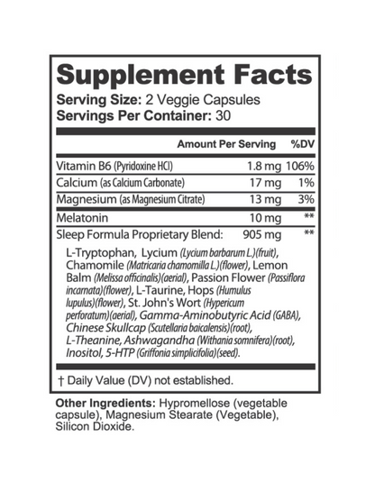 Sevita Healthy Sleep with Melatonin 60 Capsules.