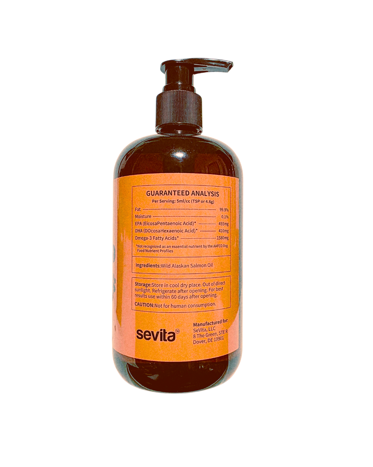 Sevita Wild Alaskan Salmon Oil for Dogs  16 0z