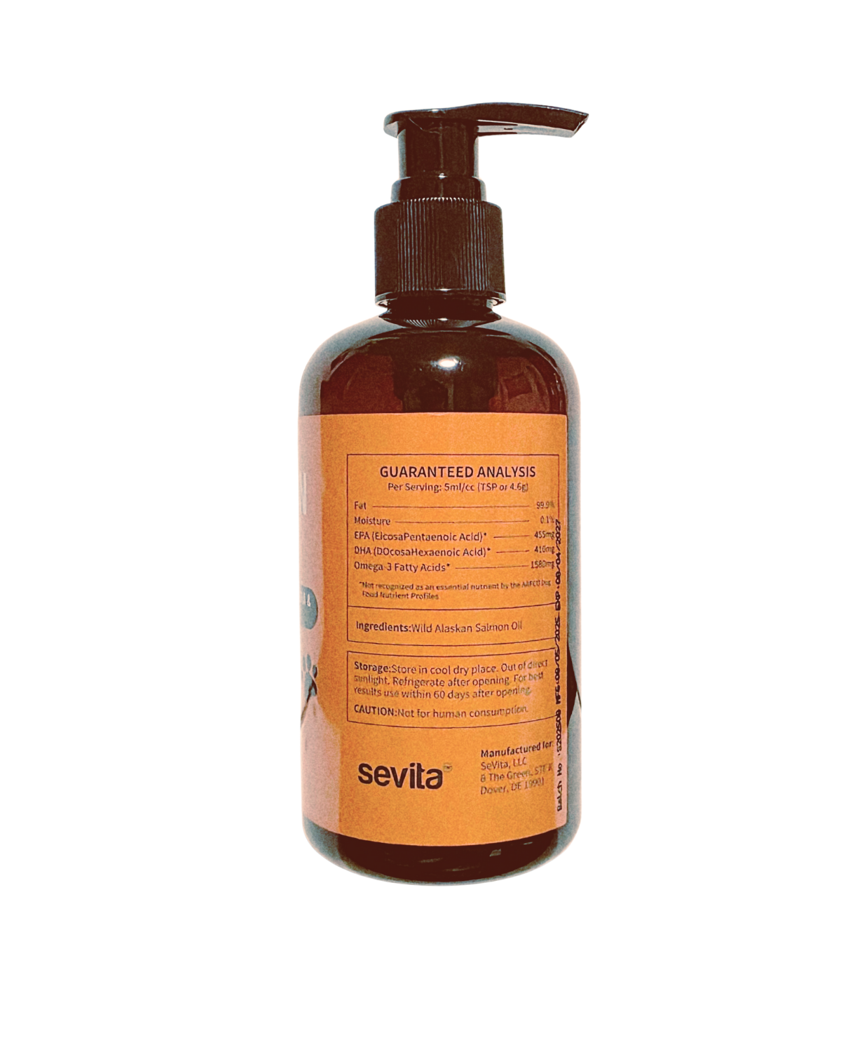 Sevita Wild Alaskan Salmon Oil For Dogs 8 oz